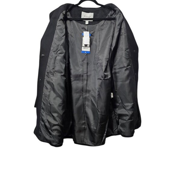 Derek Lam 10 Crosby 2 Button Wool Alpaca Relaxed Coat New Women's Black Size L - Picture 10 of 15